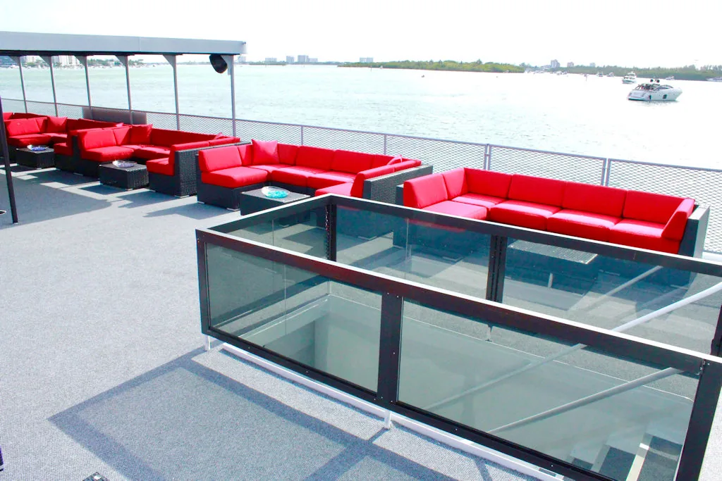 Upper Deck aboard the Opus yacht